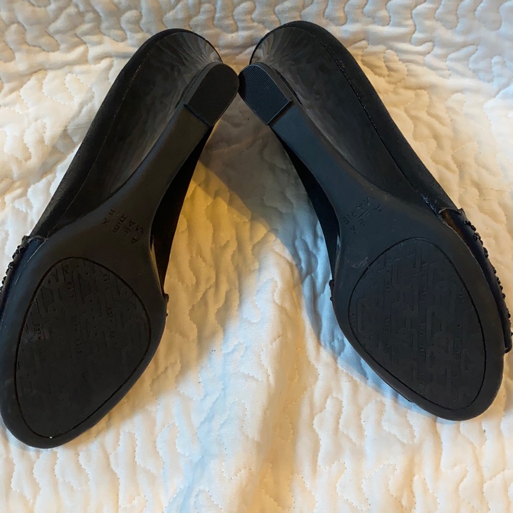 Alex Marie Peep Toe Wedges with Rhinestone Size 6.5